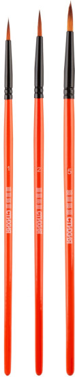 Набор кистей 3 шт круглые № 1, 2, 5 NP-ST05004