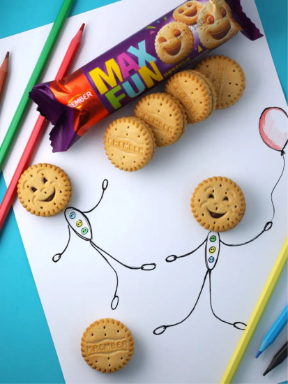 Печенье с шоколадной глазурью «Max Fun»