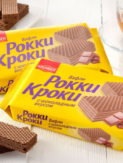 Вафли с шоколадным вкусом «Рокки Кроки»