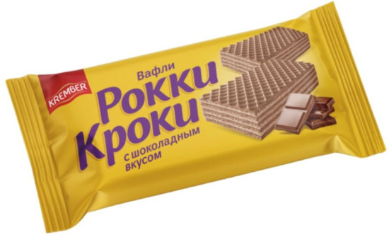 Вафли с шоколадным вкусом «Рокки Кроки»