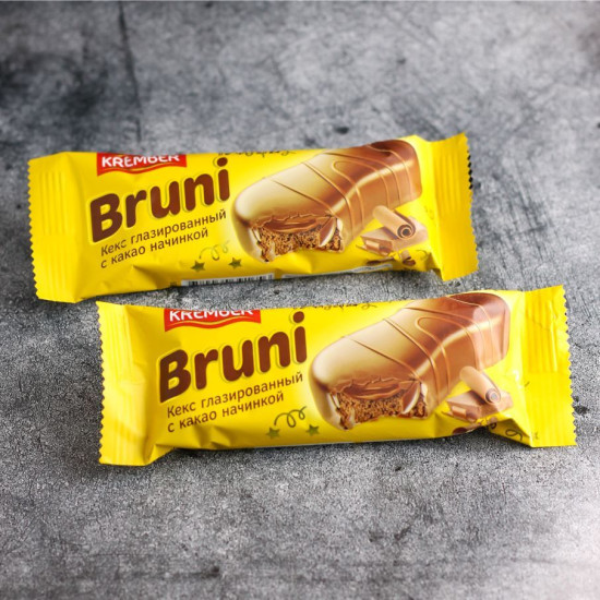 Кекс глазированный с какао начинкой «Bruni»