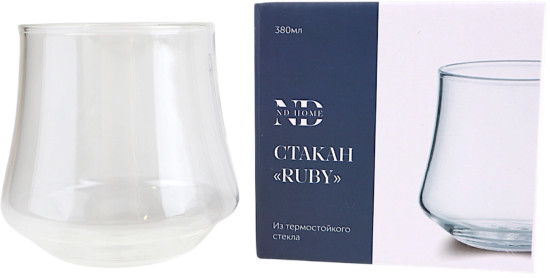 Стакан «Ruby (Рубин)», термостойкое стекло