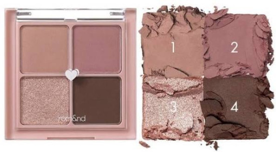 Палетка теней для век, оттенок 02 Dry Rose