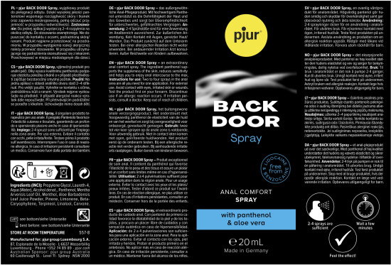Анальная смазка (спрей) «Back Door Spray»