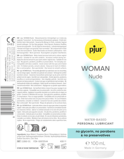 Смазка на водной основе «Woman Nude»