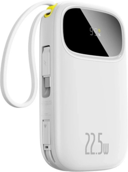Power bank EnerFill FC31 Qpow3 P10082107213-00 20000mAh 22.5W со встр. каб. Type-C+Lightning,