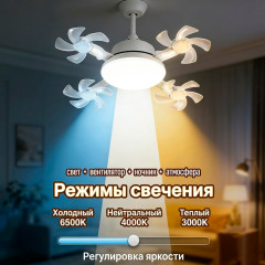 Вентилятор-светильник потолочный - Фото 4
