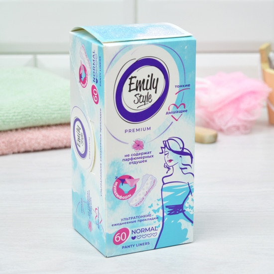 Эмили Emily Style MULTIFORM прокладки ежедневные, 60 шт , ультратонкие