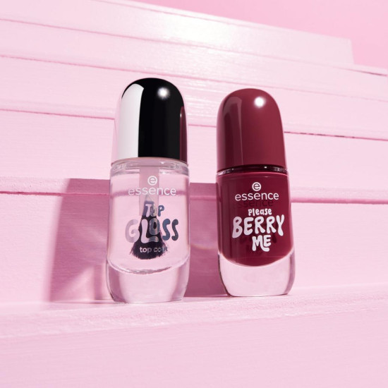 Верхнее топовое покрытие лака для ногтей «Top Gloss top coat», оттенок Прозрачный