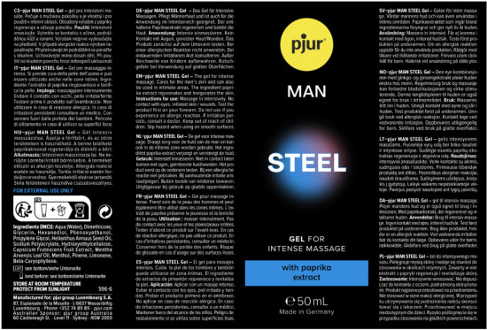 Гель для увеличения члена «Man steel gel»