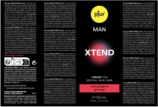 Крем для увеличения члена «Man xtend cream»