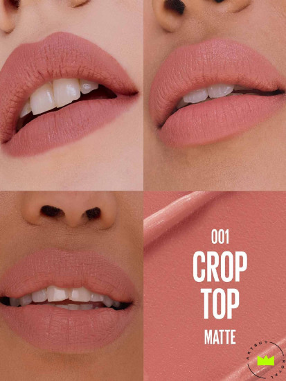 Помада-сыворотка для губ матовая «Serum lipstick matte», тон 001 Crop Top