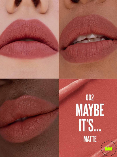 Помада-сыворотка для губ матовая «Serum lipstick matte», тон 002 Maybe It's
