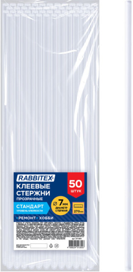Клеевые стержни прозрачные