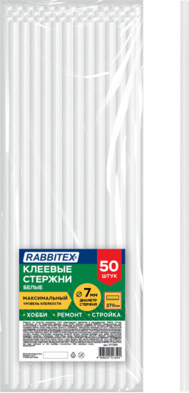 Клеевые стержни белые