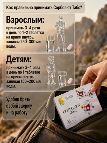 Таблетки «Сорболют Табс»
