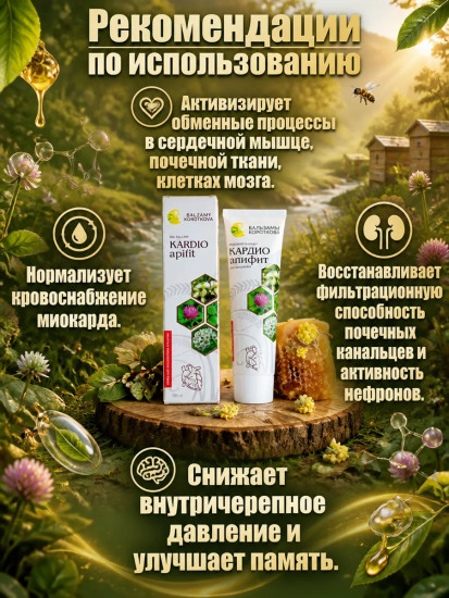 Медовый бальзам «Кардио-апифит»