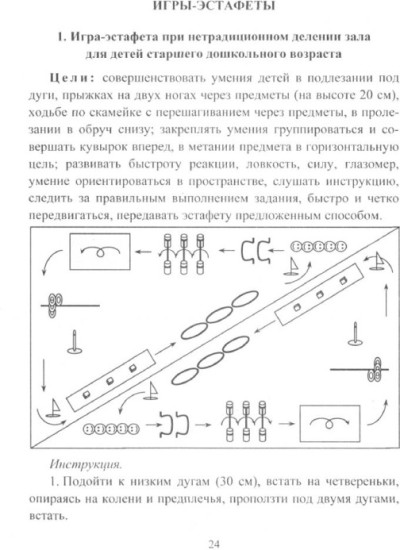 Формирование двигательной активности детей 5-7 лет: игры-эстафеты