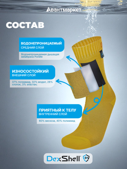Носки водонепроницаемые «Ultra Thin Crew»