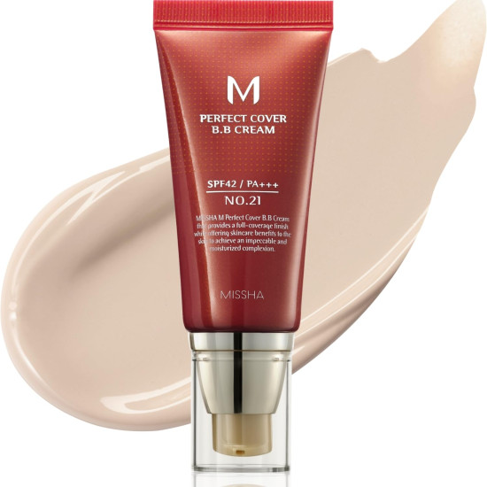 BB крем для лица M Perfect Cover BB Cream 21 Светло-бежевый
