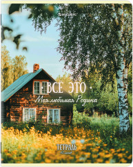 Тетради ДЭК А5, 48 л., КОМПЛЕКТ 5 шт., скоба, клетка, глянцевый лак, «Русская природа», 881237 - Фото 3