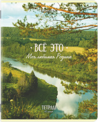 Тетради ДЭК А5, 48 л., КОМПЛЕКТ 5 шт., скоба, клетка, глянцевый лак, «Русская природа», 881237 - Фото 4
