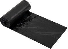 Мешки для мусора 60 л, черные, в рулоне 50 штук, ПНД 9 мкм, 58×68 см, серия Classic, (БУМХАУС), 702661 - Фото 1