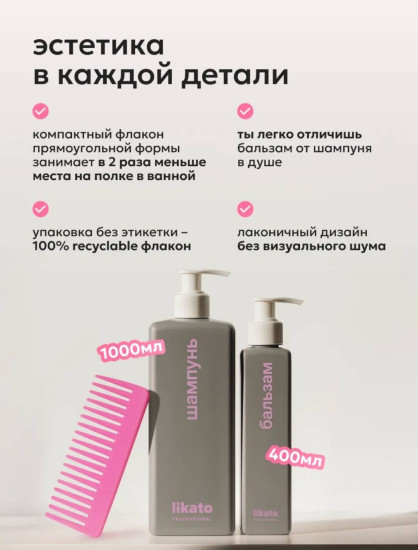 Бальзам для повреждённых волос восстанавливающий с кератином
