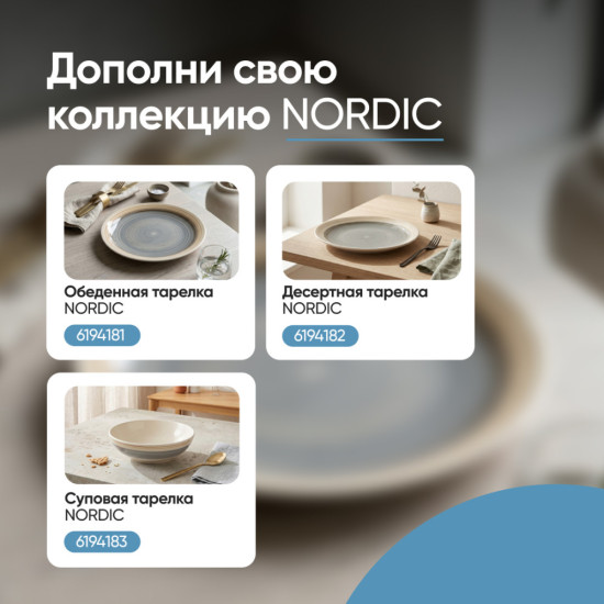 Тарелка суповая Nordic
