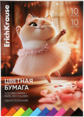 Бумага цветная односторонняя на клею «Прима-кошка» - Фото 4