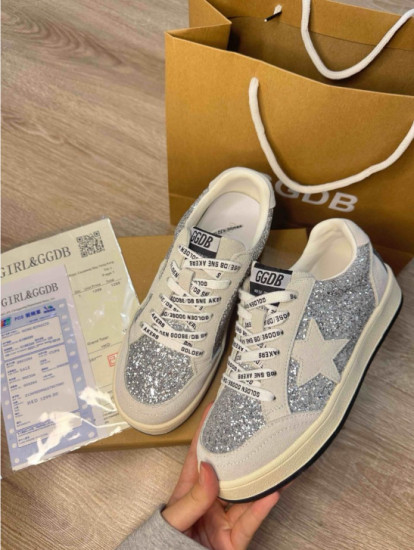 Кеды Golden Goose 2501034 серебристый 40