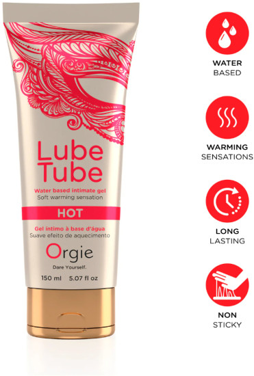 Лубриркант с согревающим эффектом «Lube tube hot»