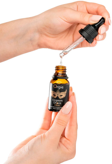 Возбуждающие капли на клитор «Orgasm drops vibe!»