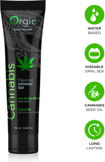 Лубрикант с экстрактом каннабиса «Lube tube cannabis»