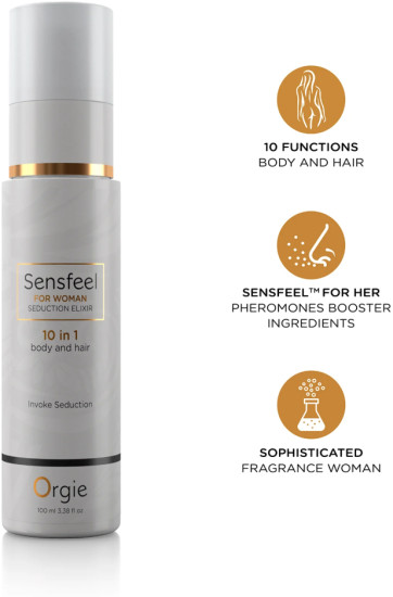 Лосьон для тела и волос с феромонами «Sensfeel — seduction elixir 10 in 1 for woman»