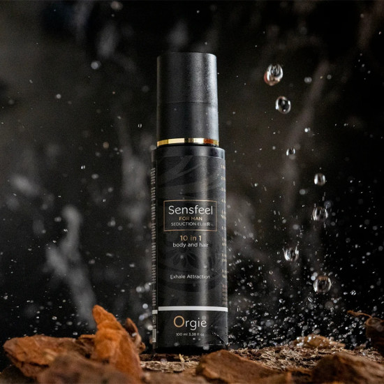 Мужской лосьон для тела и волос с феромонами «Sensfeel — seduction elixir 10 in 1 for man»