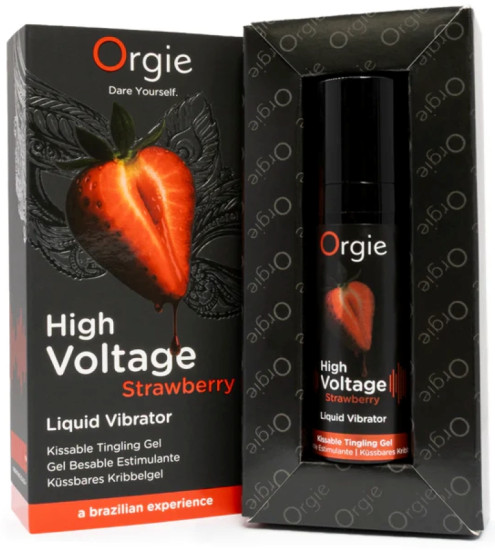 Жидкий вибратор «High Voltage Strawberry»