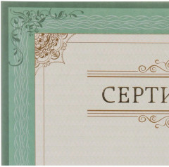 Сертификат-бумага - Фото 1