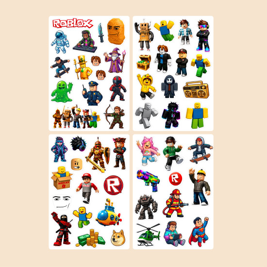 Наклейки Roblox на виниле