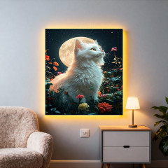 Мозаика алмазная «Белая кошечка» - Фото 2