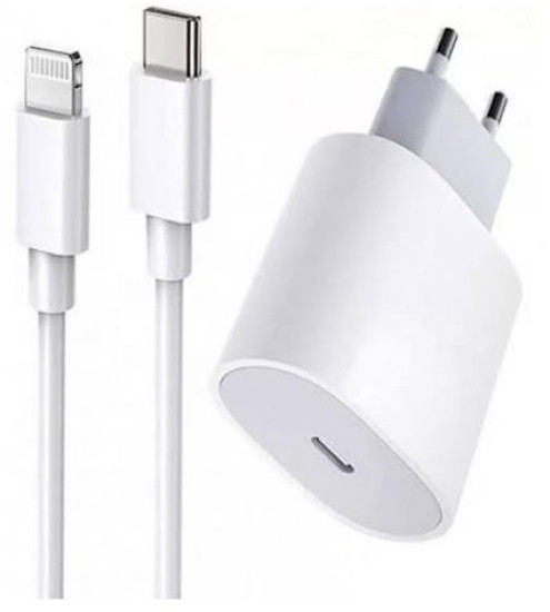 Комплект зарядка Apple 20W USB-C с кабелем Type-C Lightning