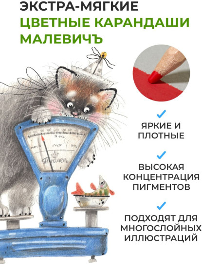 Набор карандашей цветных