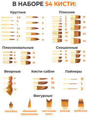 Набор кистей «Клод. Big Set» - Фото 2