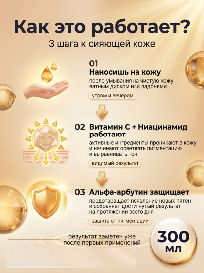 Тонер для лица осветляющий и увлажняющий с витаминами и ниацинамидом «Vitamin with Niacinamide Brightening Facial Toner»