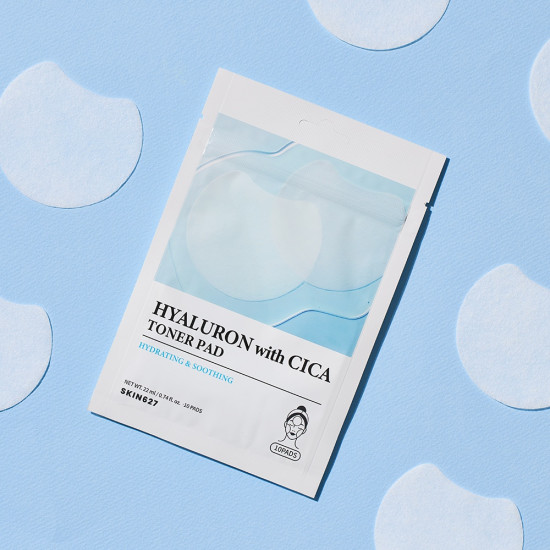 Тонер-пэды для лица с гиалуроновой кислотой и центеллой «Hyaluron With Cica Toner Pad»