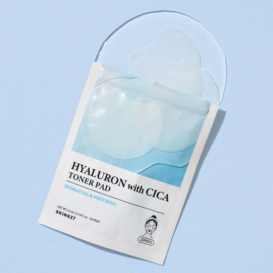Тонер-пэды для лица с гиалуроновой кислотой и центеллой «Hyaluron With Cica Toner Pad»
