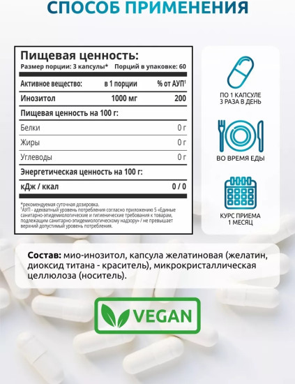 Инозитол для женского здоровья и красоты