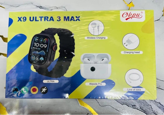 Набор 5 в 1 Смарт часы X9 Ultra 3 Max