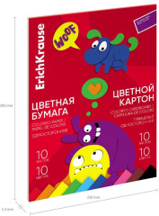 Набор цветной бумаги и картона «Jolly Friends» - Фото 3