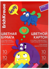 Набор цветной бумаги и картона «Jolly Friends» - Фото 4